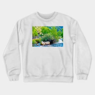 Big Thompson River View Downstream Crewneck Sweatshirt